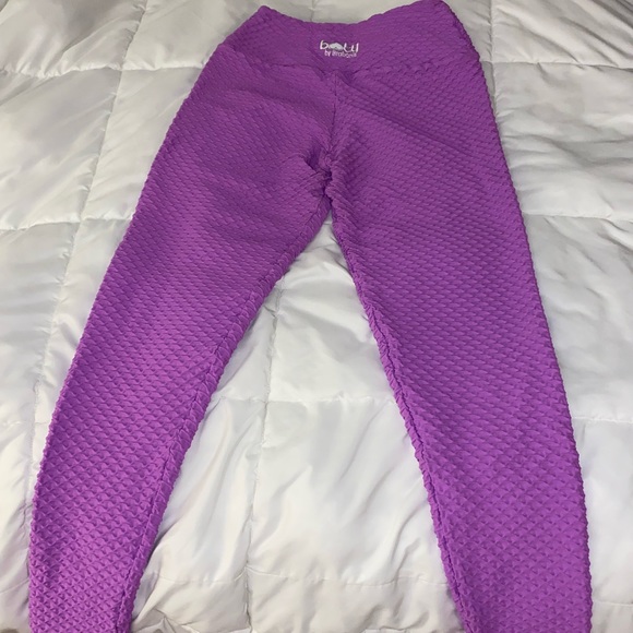 Booty By Brabants Ultra Violet Croco Leggings Full Length - Picture 4 of 6